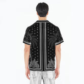 CULT OF INDIVIDUALITY Cuban Woven Shirt in Black Retro at Gravity NYC